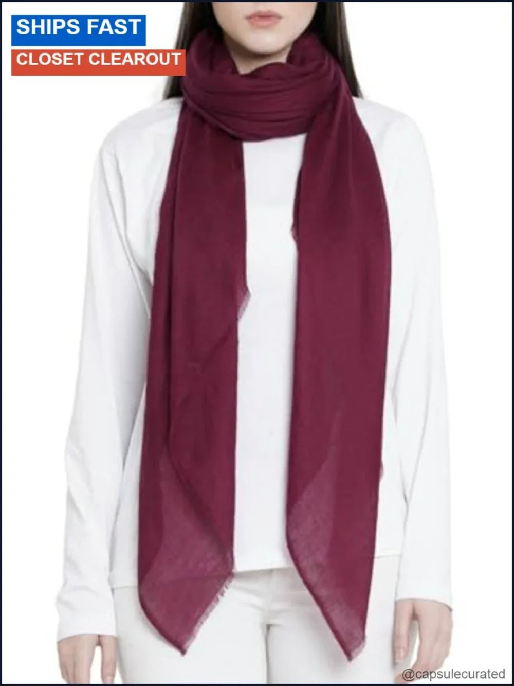 Cashmere Blend Pashmina Shawl Large Warm Merino Wool Silk Scarf